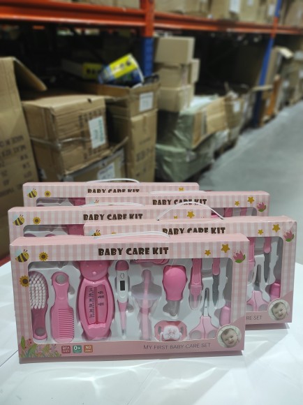 Set para Cuidado del Bebé 13 en 1 rosa