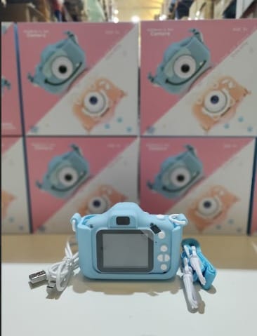 Cámara para Niños con Correa 1080P 2,0 Pulgadas Azul Gato