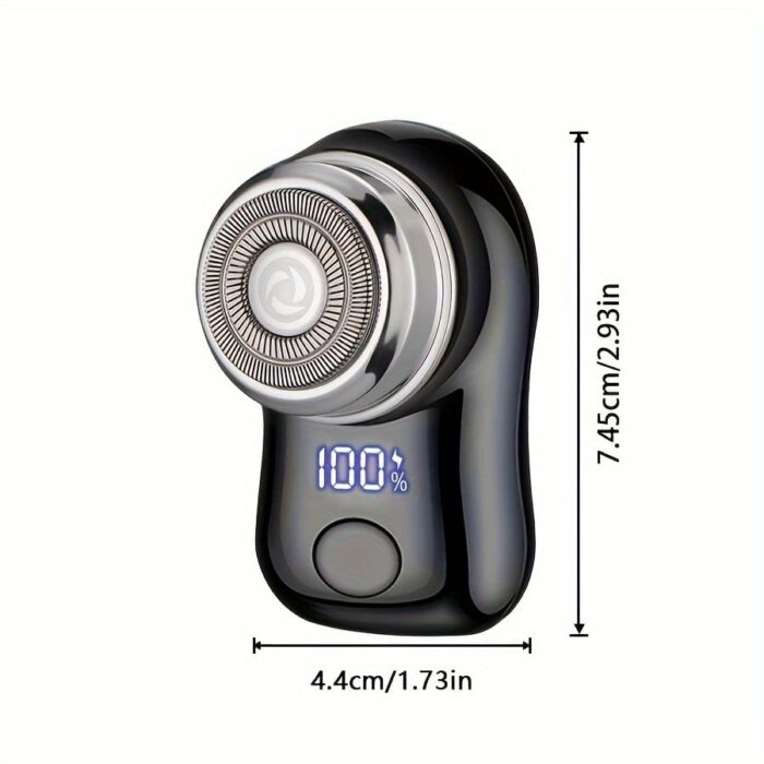 Compact Men's Electric Shaver with USB Charging, Digital Display, Portable Design - Ideal for Business Trips