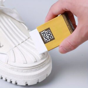 1pc TPE Sneaker Cleaning Eraser - Powerful Decontamination for Shoes & Boots, No Water Needed, Leather Care Essential, Perfect for Back to School Supplies, Shoe Care | Modern Shoe Design | Flexible Cleaning Tool, Shoe Brush