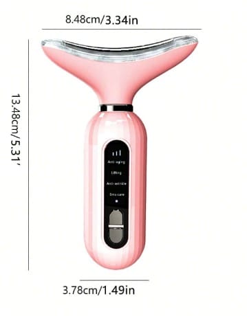 Masajeador de Estiramiento Facial para el Cuello Rosa