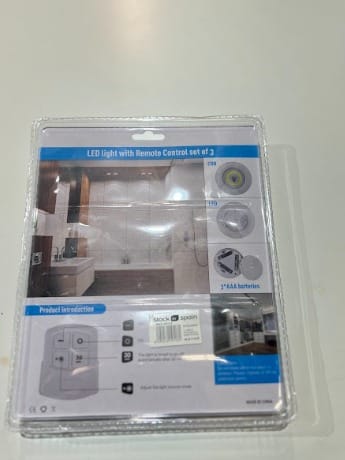 Luces LED inalámbricas x3 con mando