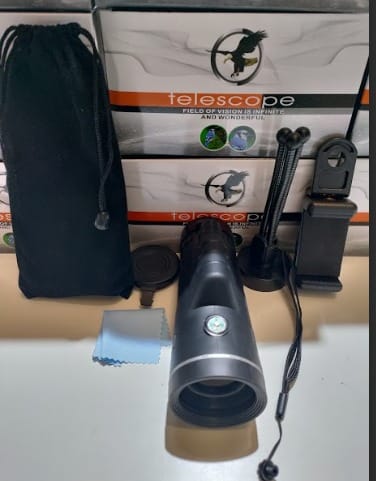 Telescopio Monocular con Soporte para Movil