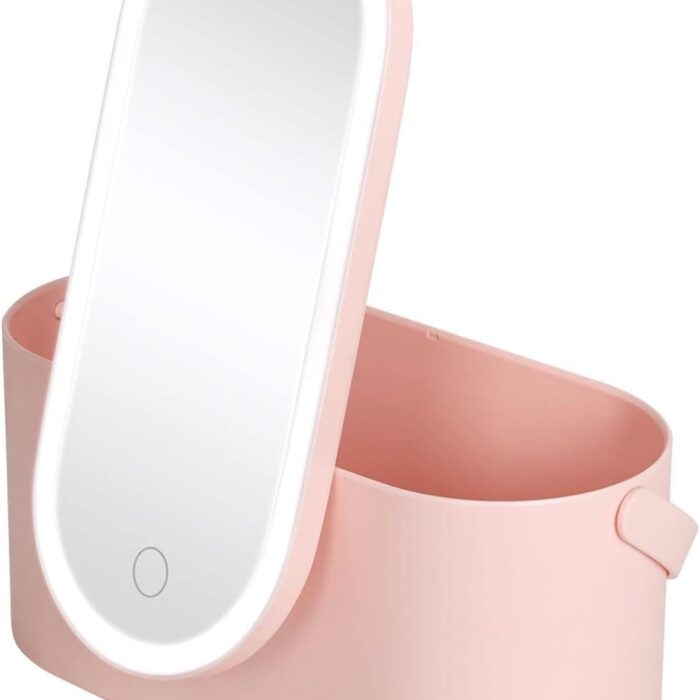 Organizador de maquillaje con espejo LED