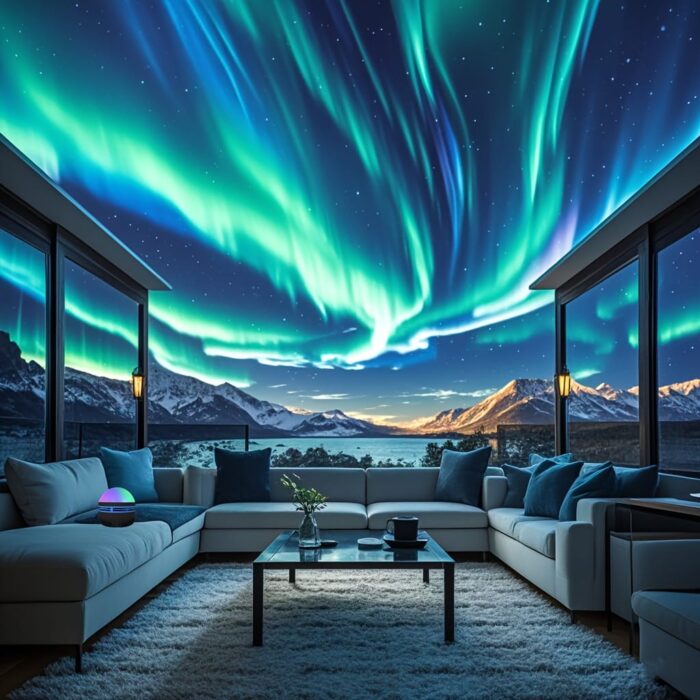 27f3ed06-78ad-41f4-a493-68ca379f6dfe.jpg Northern Lights Projector with Remote Control, USB Powered, Non-Rechargeable Battery - Ideal for Game Room, Bedroom, Living Room - Perfect Christmas Gift for Boys and Girls, Black Plastic