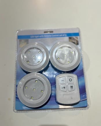 Luces LED inalámbricas x3 con mando