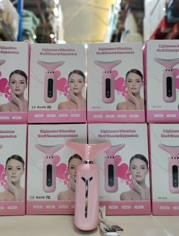 Masajeador de Estiramiento Facial para el Cuello Rosa