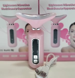 Masajeador de Estiramiento Facial para el Cuello Rosa