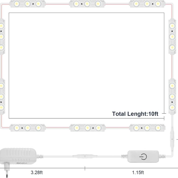 Luces LED de espejo 14 modulos