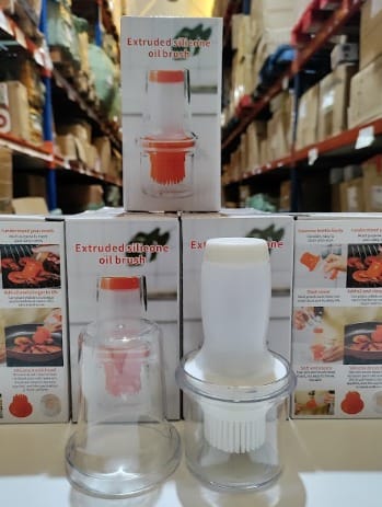 Botella de aceite con cepillo de silicona