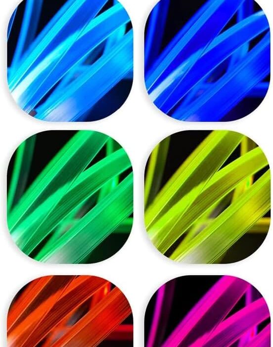 Tira de luz ambiente multifuncional 7 colores RGB para coches
