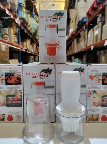 Botella de aceite con cepillo de silicona