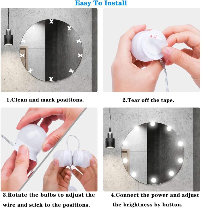 Bombilla led para espejo 10und