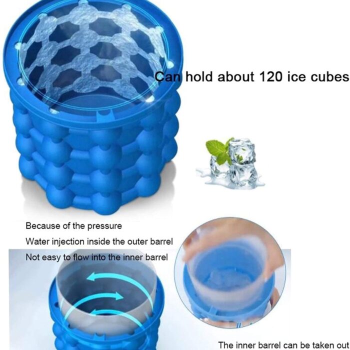 Molde de silicona para hacer cubitos de hielo