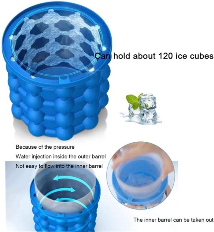 Molde de silicona para hacer cubitos de hielo