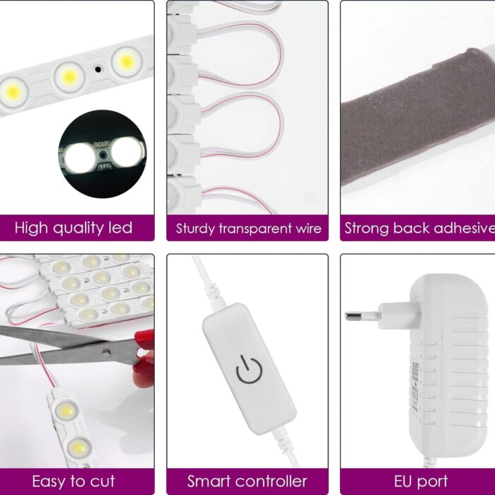 Luces LED de espejo 14 modulos