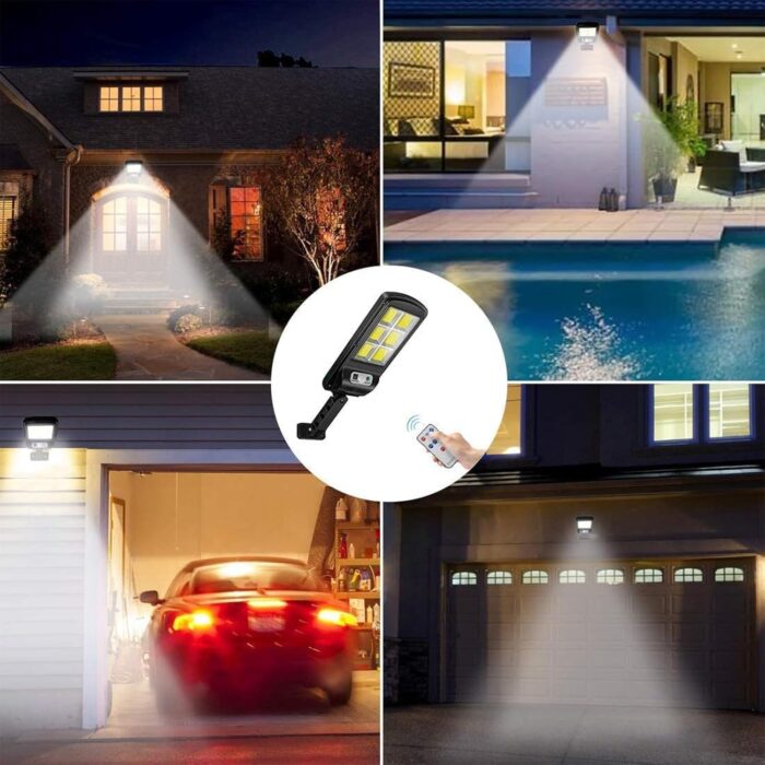 Luz solar LED con mando y sensor de movimiento FA-120B