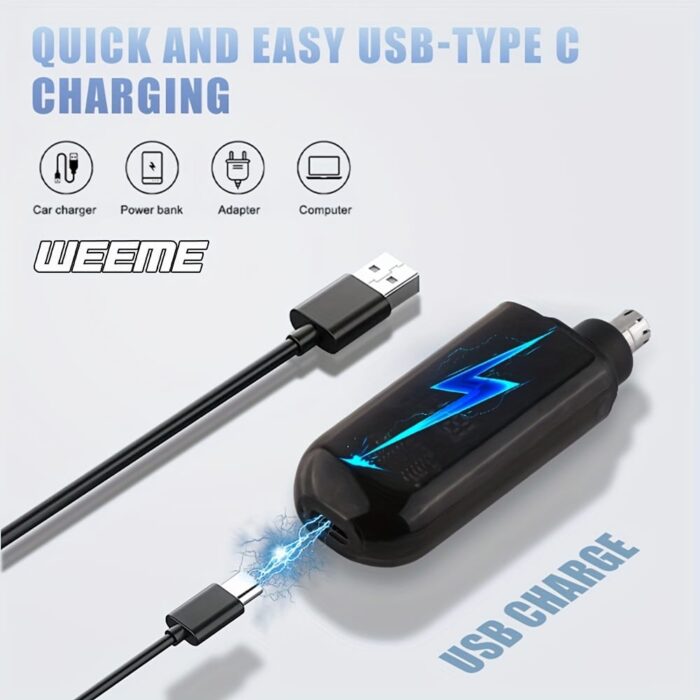 Weeme'S Exquisite Lifestyle Begins with Details. Choose from Orange, Green, Or Black, This USB Rechargeable Men'S Ear And Nose Trimmer Features an LCD Display for Perfect Trimming Every Time, Ideal for Valentine'S Day, Spring Festival, And Lunar New Year.