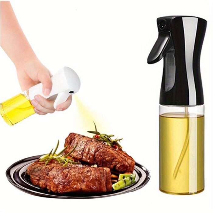 8c40c5fc421b40329e318fd090237a18-goods.jpeg 300ml Multi-Use Oil Spray Bottle - Transparent PET with Black Trigger Nozzle, Ideal for Cooking, BBQ & Baking - Easy-Level Indicator, Outdoor Safe, Oil Sprayer Bottle for Cooking