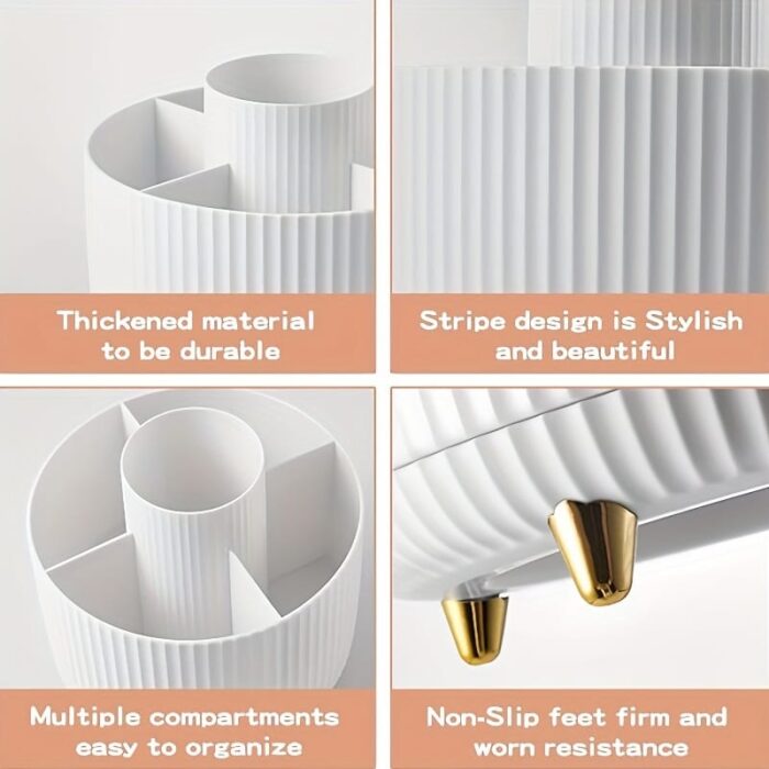 Organizador de maquillaje giratorio de 360°