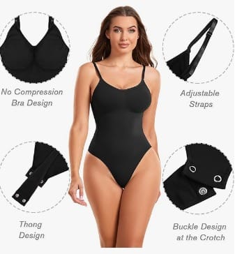 Body Reductor Mujer Negro XL/XXL