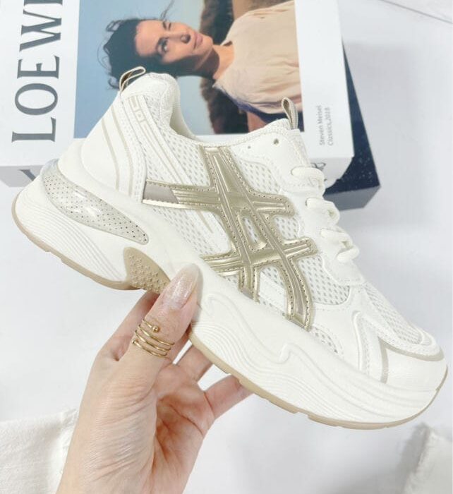 Botines mujer tipo asics filo oro 41
