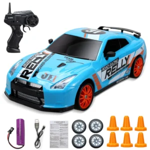 Coche teledirigido drift 1:24 GTR Coche RC drift 4x4
