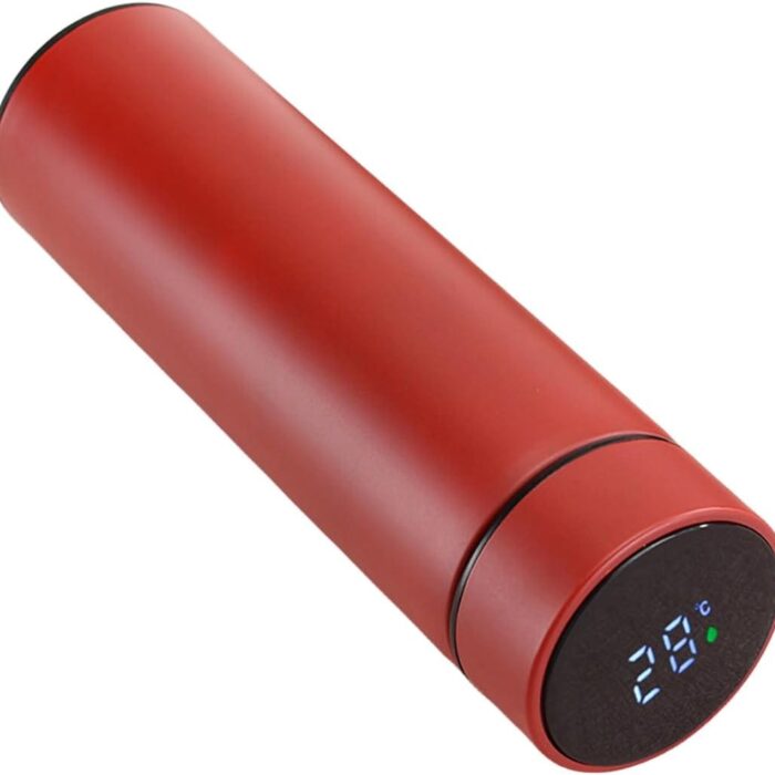 Termo frio y calor con pantalla rojo