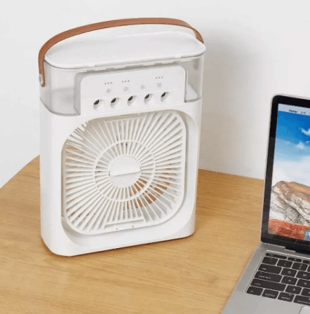 Ventilador humidificador de nebulización blanco