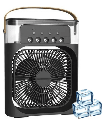 Ventilador humidificador de nebulización negro