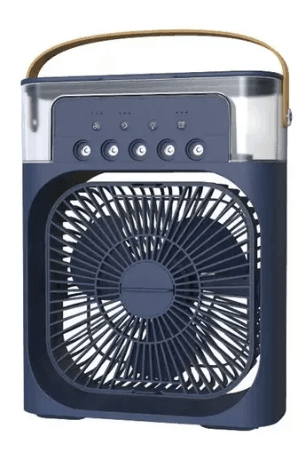 Ventilador humidificador de nebulización azul