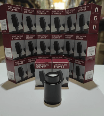Tapón de botella de vino al vacío