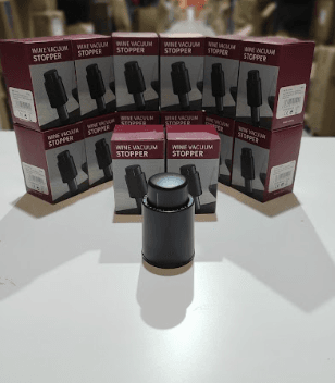Tapón de botella de vino al vacío