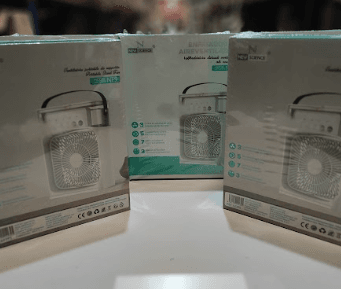 Ventilador humidificador de nebulización blanco