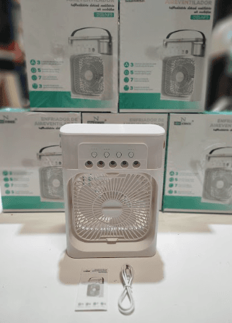 Ventilador humidificador de nebulización blanco