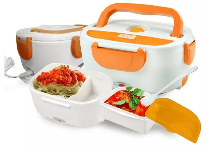 Fiambrera Electrica 40w naranja enchufe de coche