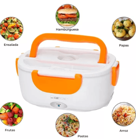 Fiambrera Electrica 40w naranja enchufe de coche