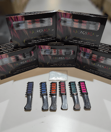 Tinte para el cabello lavable 6 colores