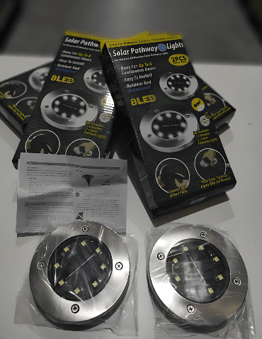 Luces solares para jardín 2pcs 8LED