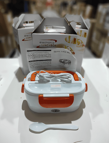 Fiambrera Electrica 40w naranja con enchufe casa