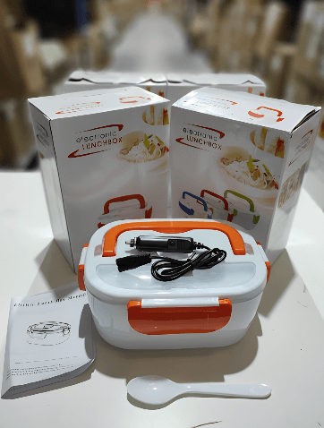 Fiambrera Electrica 40w naranja enchufe de coche