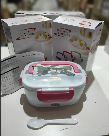Fiambrera Electrica 40w rosa con enchufe casa