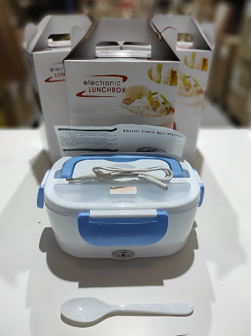 Fiambrera Electrica 40w azul con enchufe casa