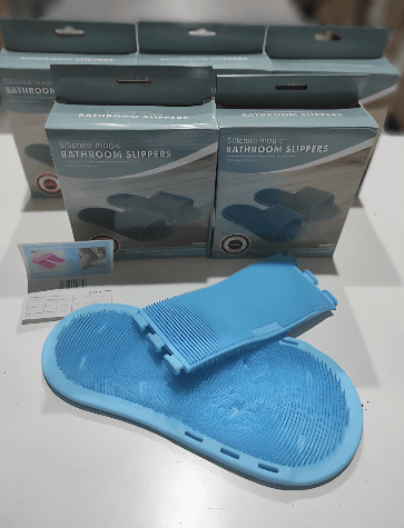 Zapatilla exfoliante 1und azul