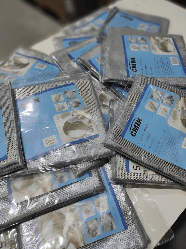 Pack 5 paño de limpieza de malla de alambre