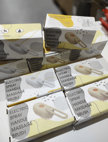 Cepillo vapor de masaje para mascota 3 en 1