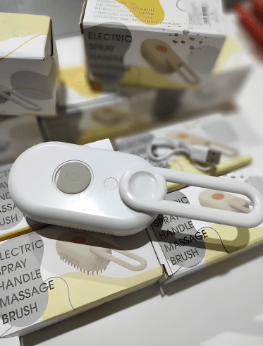 Cepillo vapor de masaje para mascota 3 en 1