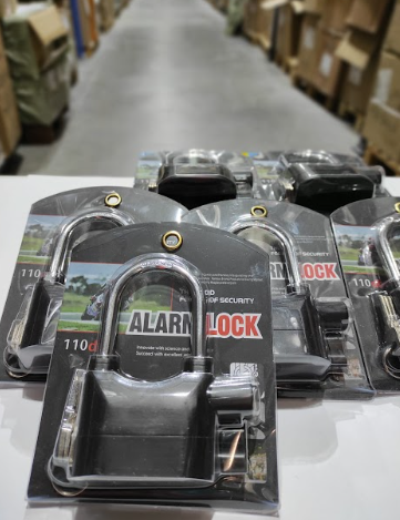 Candado de alarma con llave