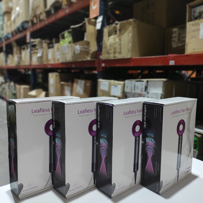 Secador iónico tipo dyson con accesorios