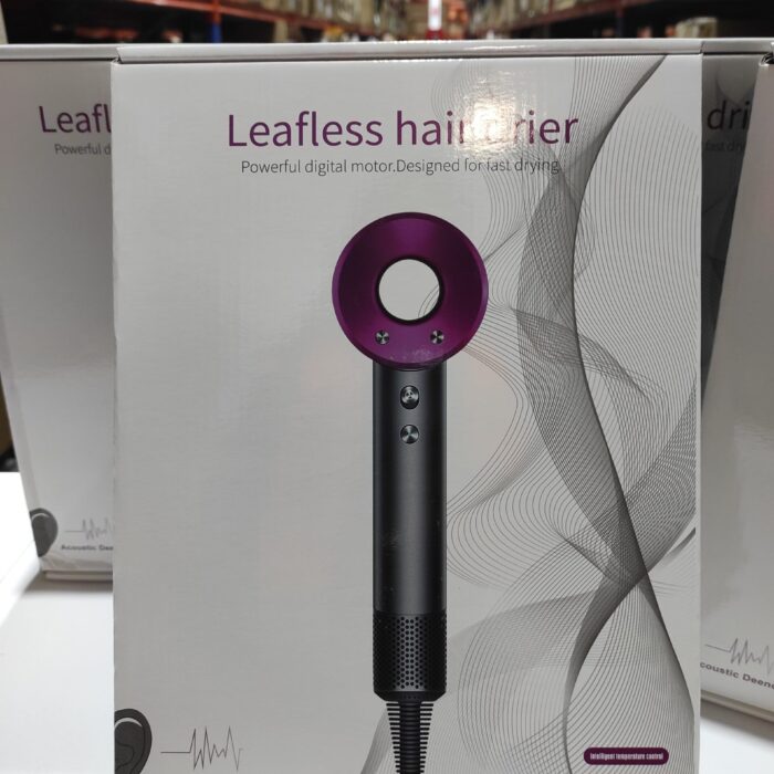 Secador iónico tipo dyson con accesorios